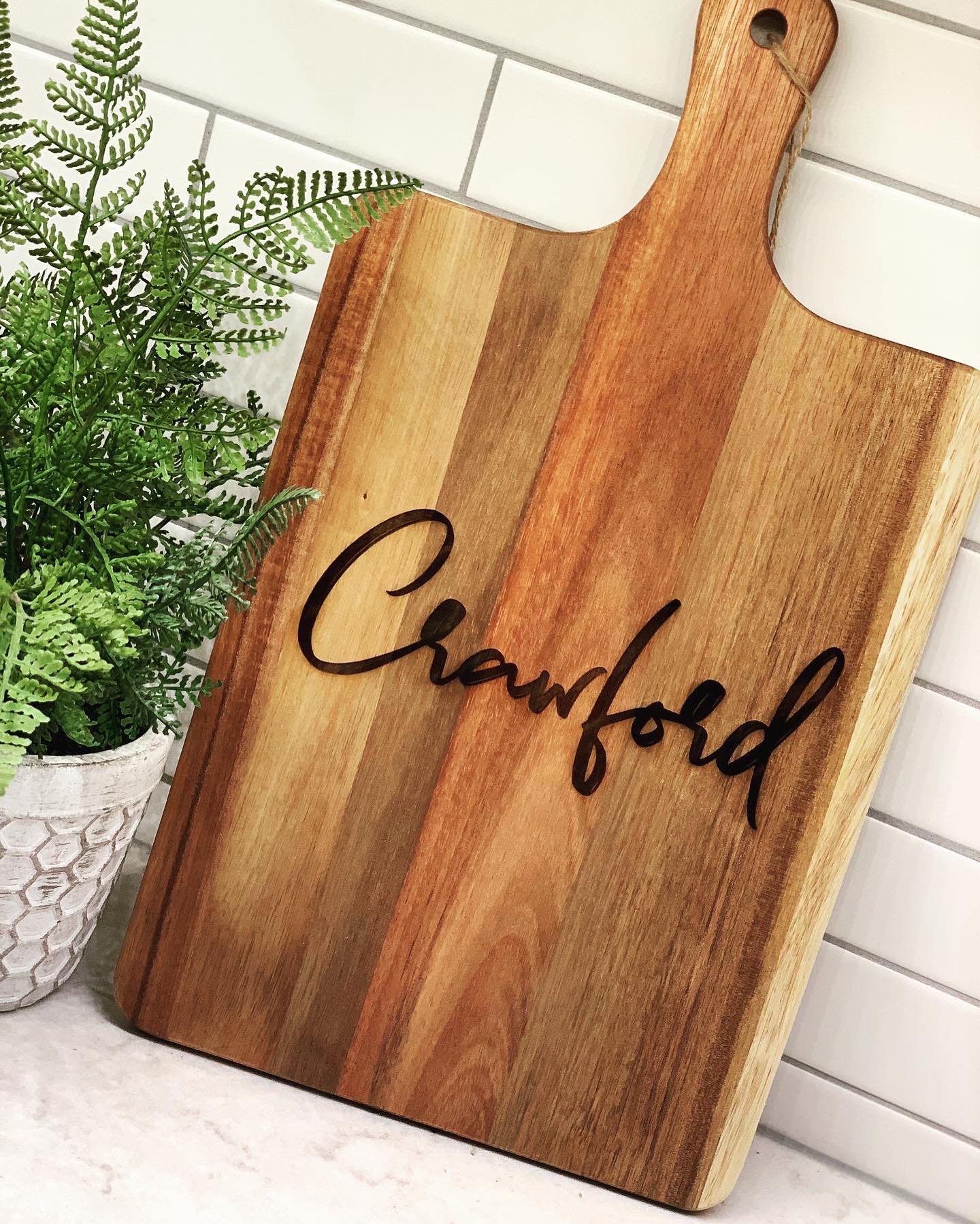 Custom Engraved Cutting Board – FinLu Woodworks